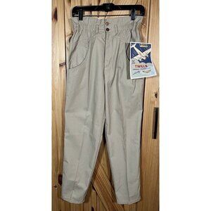 NWT Vintage GITANO 80s 90s Elastic Waist High Rise Tan Pants Size 7/8